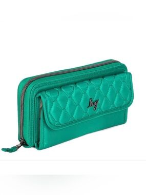 NWT Lug Kickflip SE convertible wallet & Coin Wallet in Kelly Green NEW Firm